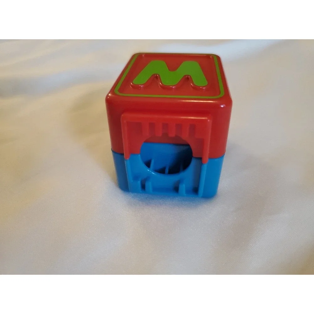 VTech Alphabet Activity Cube Replacement Part 2 Side Z M Letter Block Blue Red